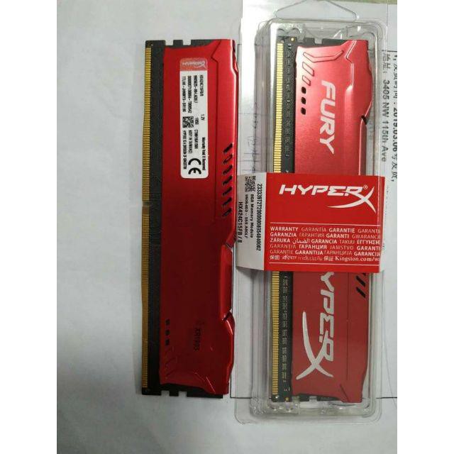 Ram Kingston 8GB DDR3 Bus 1600Mhz có tản HyperX Fury bảo hành 36 tháng TOÀN QUỐC