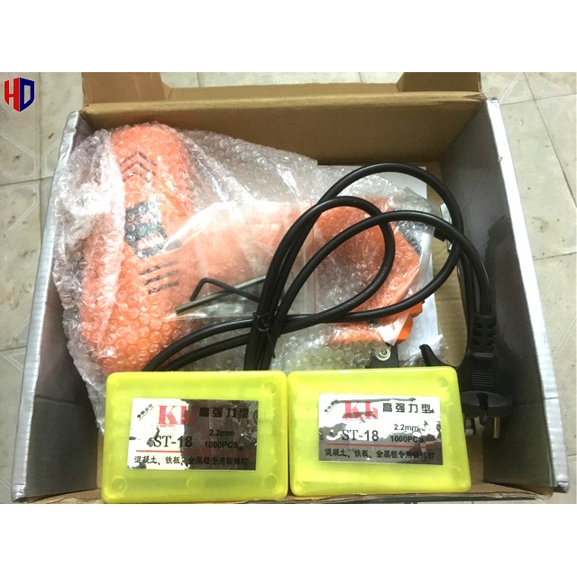 HOT!!!SÚNG BẮN ĐINH BÊ TÔNG ST18 - DÙNG ĐIỆN 220V-1800W-2300W - TẶNG FREE 1 HỘP ĐINH ST18