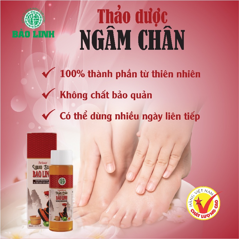 Dung Dịch Thảo Dược Ngâm Chân Bảo Linh 200ml và 70ml