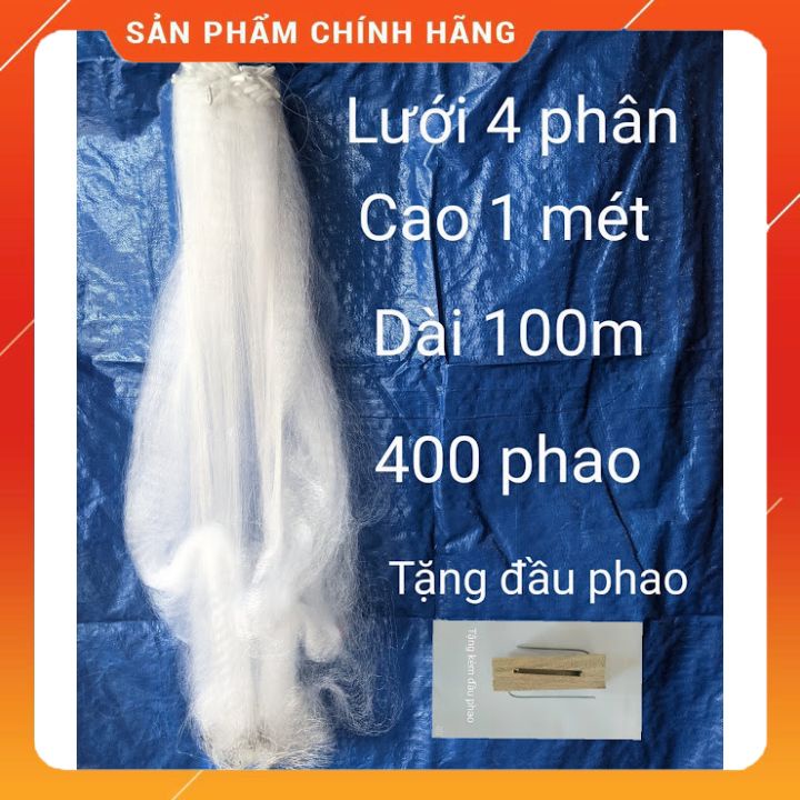 Lưới  Đánh Cá 4 Phân,  Then 2, Cao 1 Mét , Dài 100m❤️