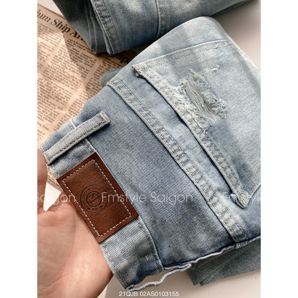 Quần jean baggy nữ ulzzang trơn túi bên thời trang FMstyle Saigon 21QJB02AS0103 | BigBuy360 - bigbuy360.vn