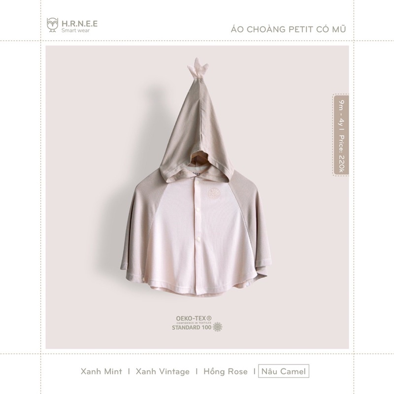 ÁO CHOÀNG CÓ MŨ H.R.NEE 2022