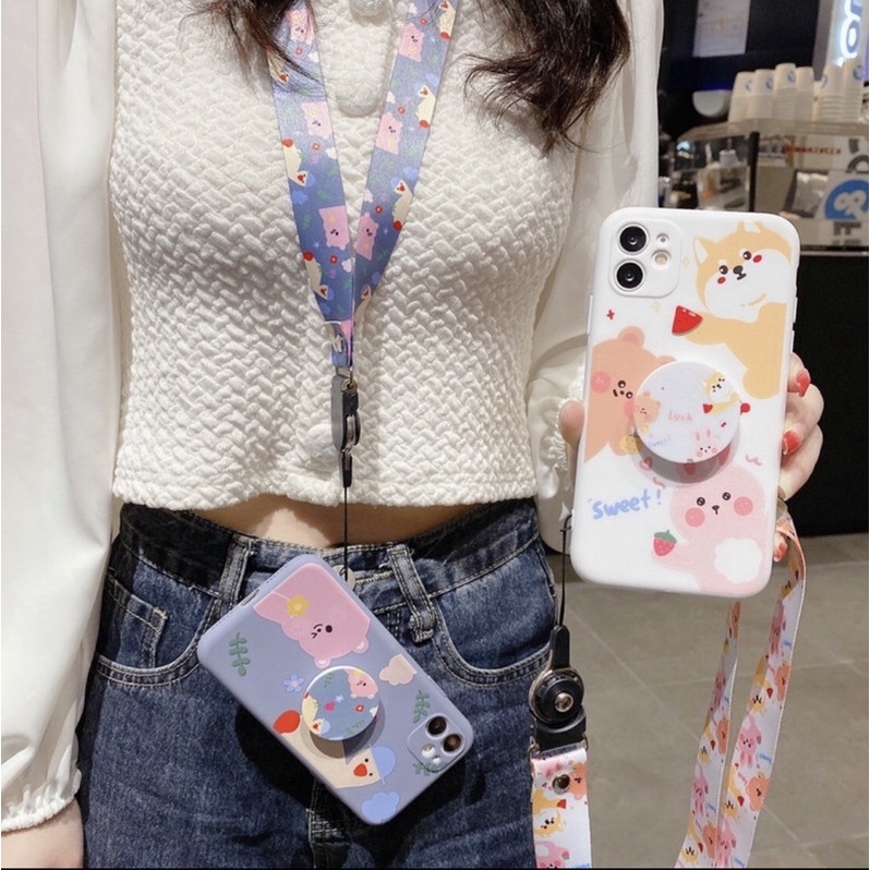DÂY ĐEO ĐIỆN THOẠI/ BẢNG TÊN/ STRAP/ CHÌA KHOÁ VẢI HÌNH CUTE DỄ THƯƠNG, PHỤ KIỆN MÓC KHOÁ TREO, có chốt cài