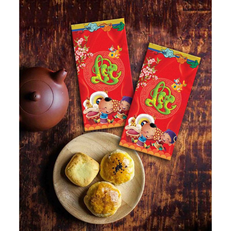 Set 10 Bao lì xì, 50 mẫu tùy chọn, giấy đẹp