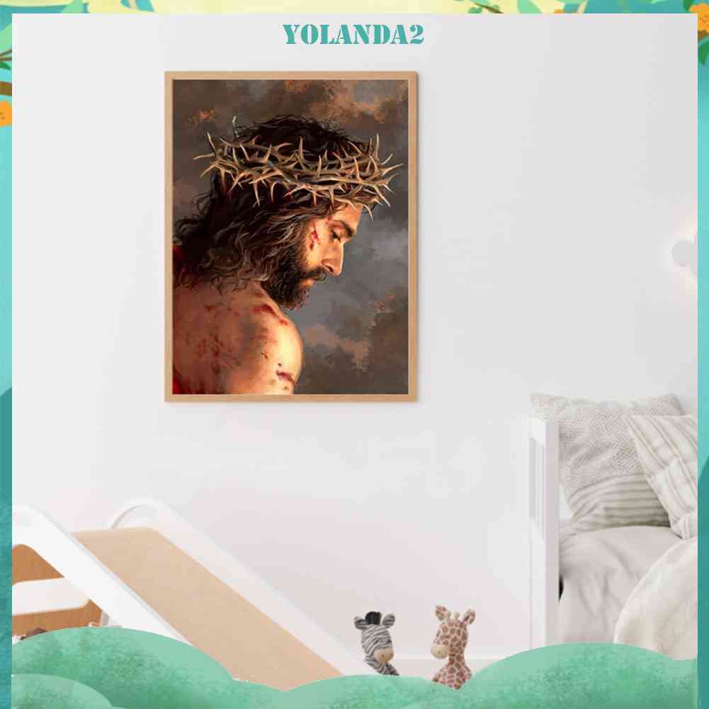 Tranh Đính Đá Kim Cương Toàn Bộ 5D DIY Hình Chúa Jesus