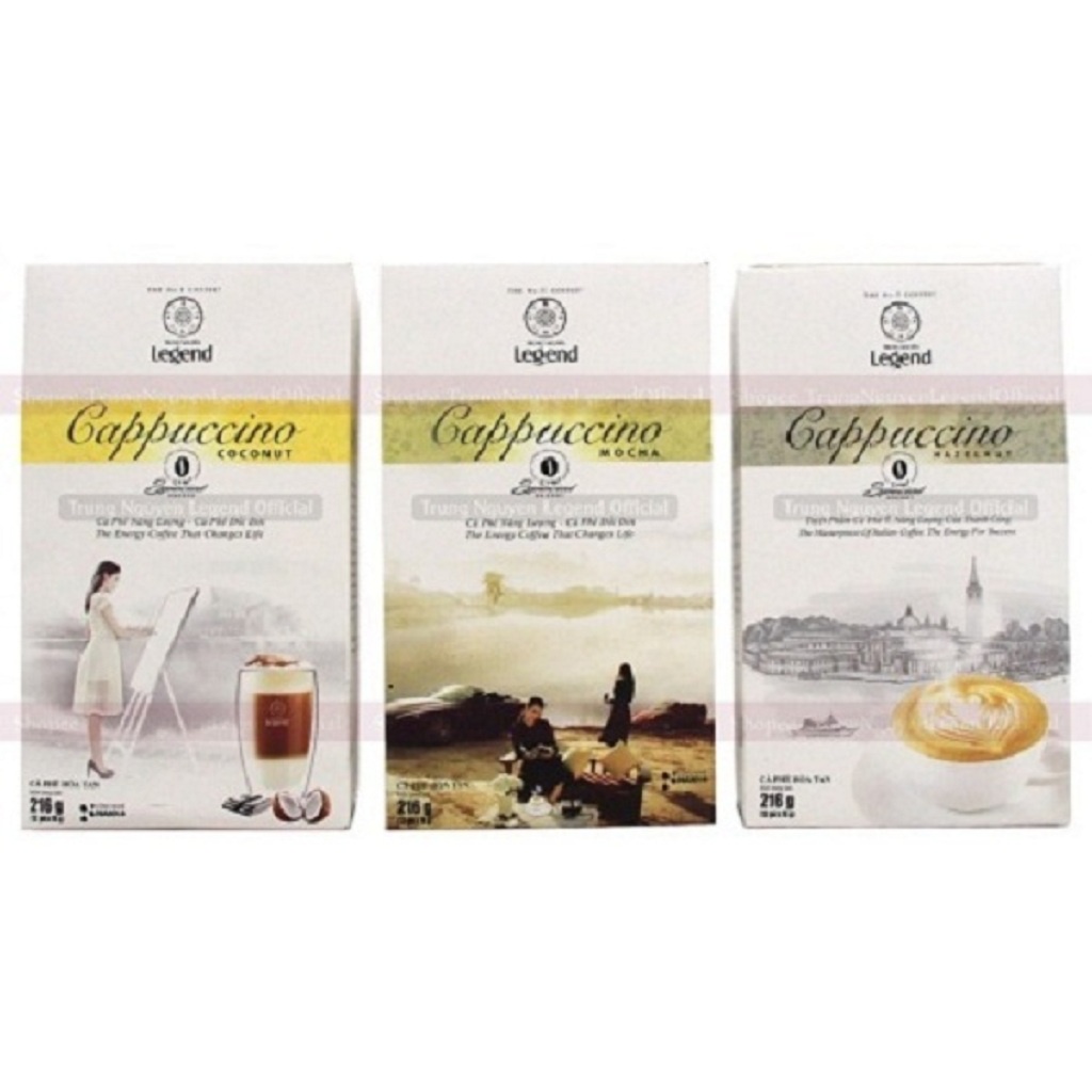 Cà phê hòa tan Cappuccino Coconut  - Trung Nguyên Legend - Hộp 216gr