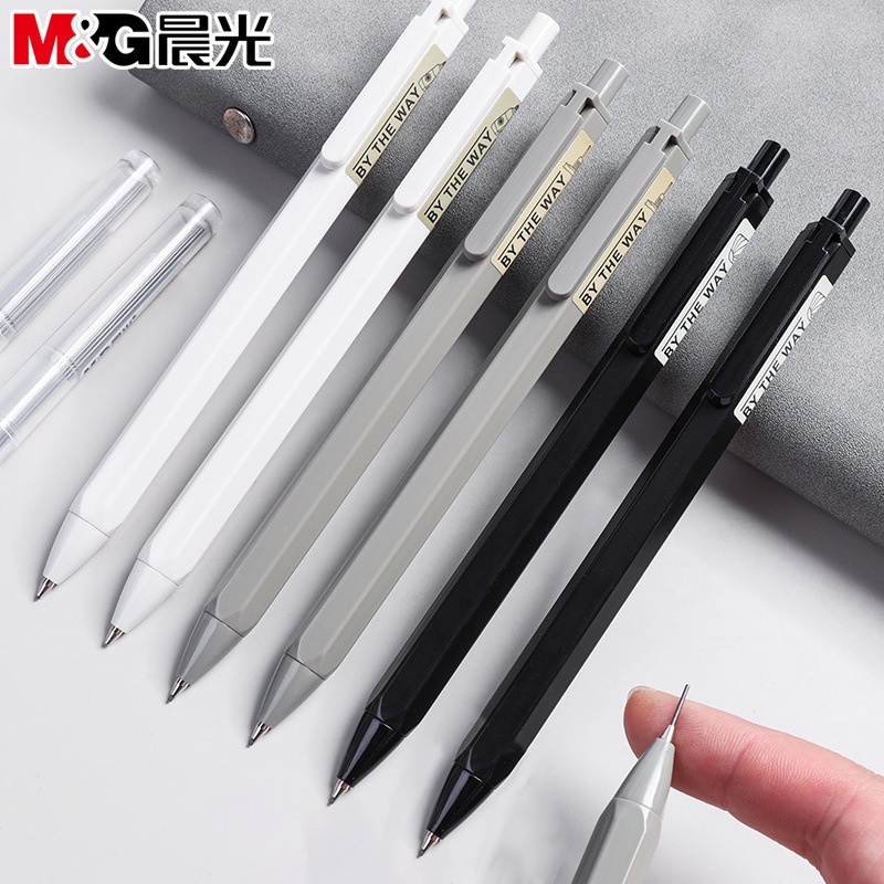 Bút Chì Bấm 0.5MM/0.7MM Thiết Kế Đơn Giản Dùng Trong Trường Học