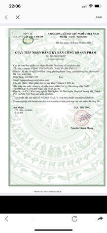 Sản phẩm Vitamin E 400( Mỹ)