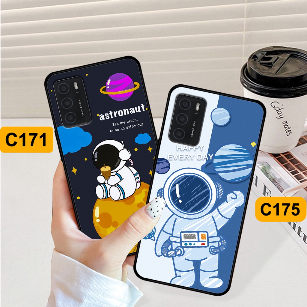 Ốp Oppo A16 in hình astronaut, phi hành gia vũ trụ hottrend, độc đáo, cá tính.