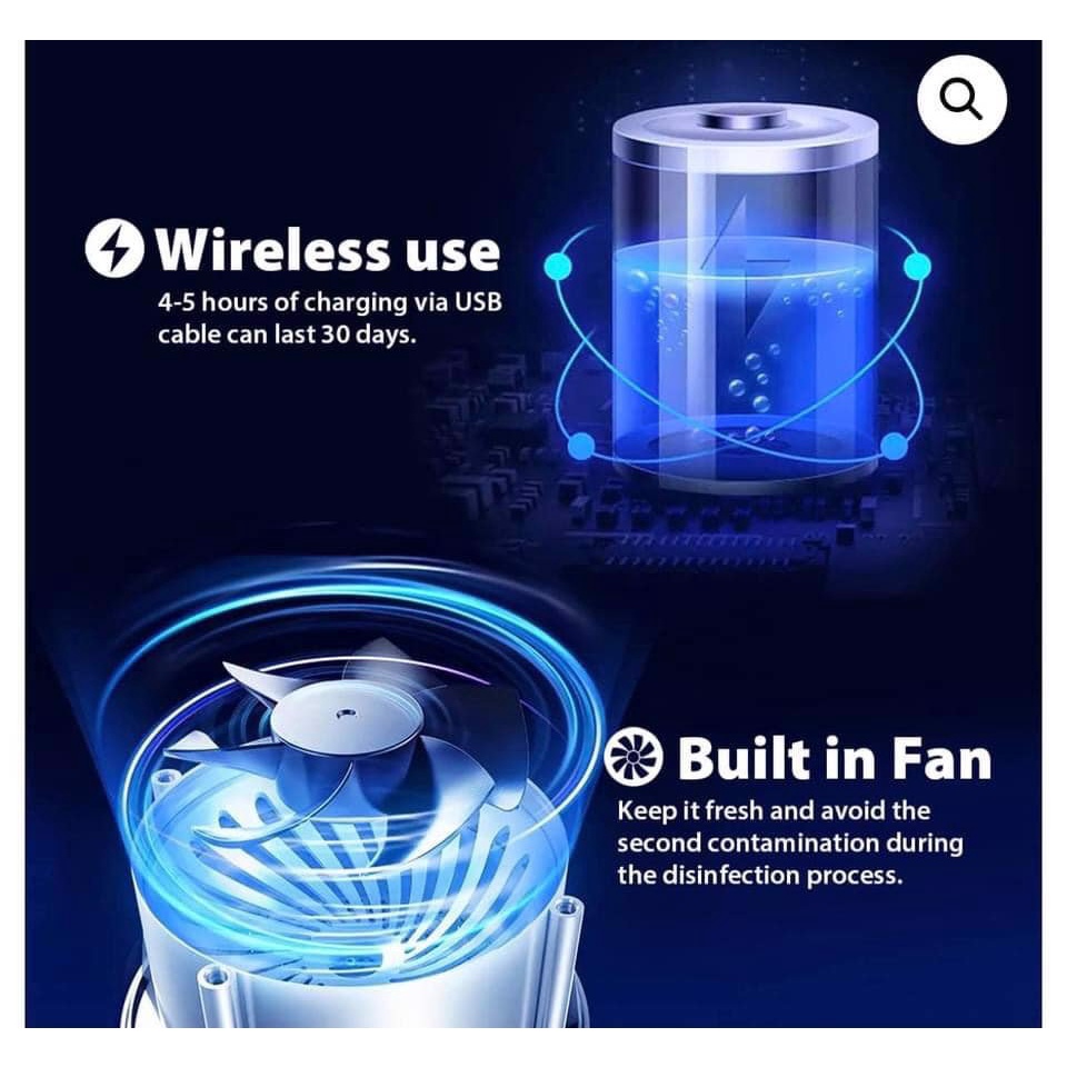 Máy tiệt trùng bàn chải đánh răng thông minh WILIT UVC07, tia UV khử khuẩn