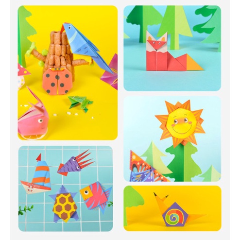[Hàng Sẵn] Đồ Chơi Thủ Công Giấy Thủ Công Origami Động Vật Hoạt Hình 3D Đồ Chơi Giáo Dục Học Tập Nghệ Thuật Cho Trẻ Em