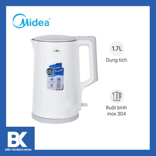 Bình siêu tốc cao cấp - 1.7 lít midea mk-17dw - bảo hành 12 tháng