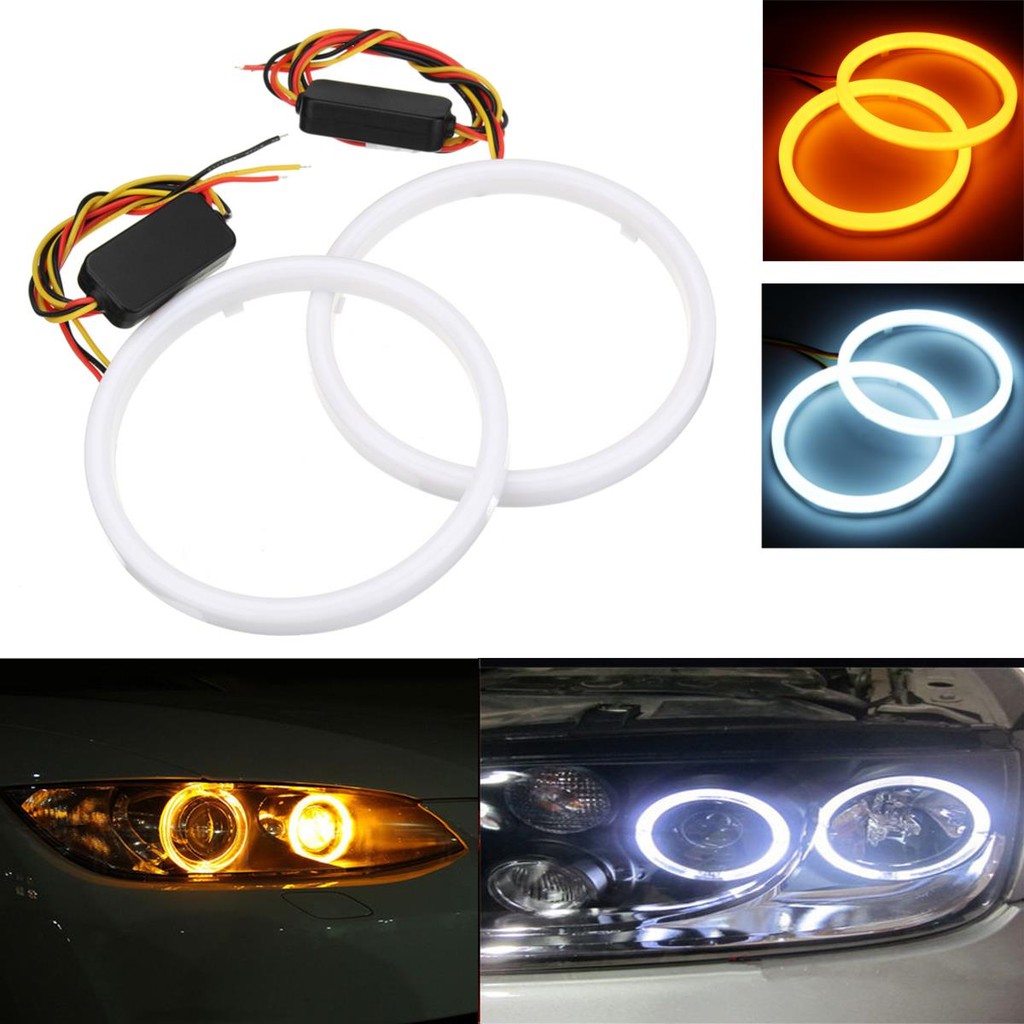 VÒNG LED ANGEL EYES 2 CHẾ ĐỘ DAYLIGHT VÀ XI NHAN ÁNH SÁNG KHỐI MỊN