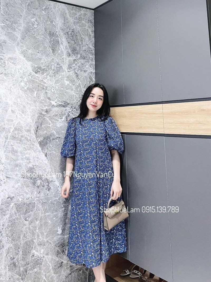Váy Hoa Nhí Vintage Dáng Dài thiết kế kiểu Hàn Quốc cao cấp | BigBuy360 - bigbuy360.vn