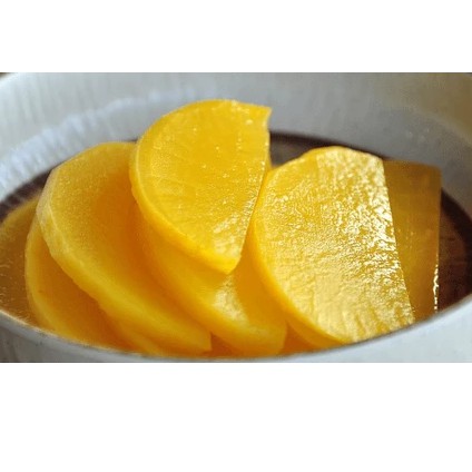 Củ cải muối thái lát hàn quốc 3kg hộp to cho nhà hàng - 절관 단무지