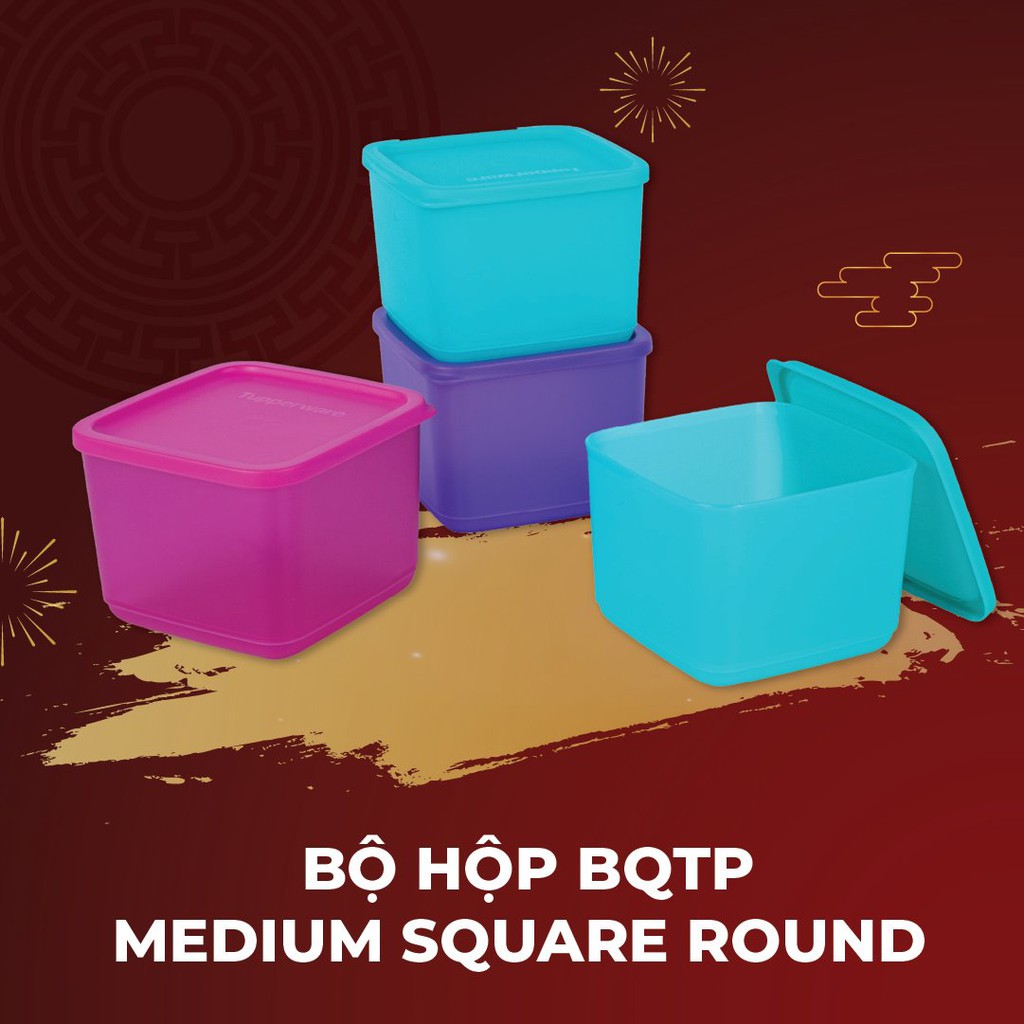 Bộ hộp bảo quản thực phẩm Medium Summer Fresh (4 hộp)