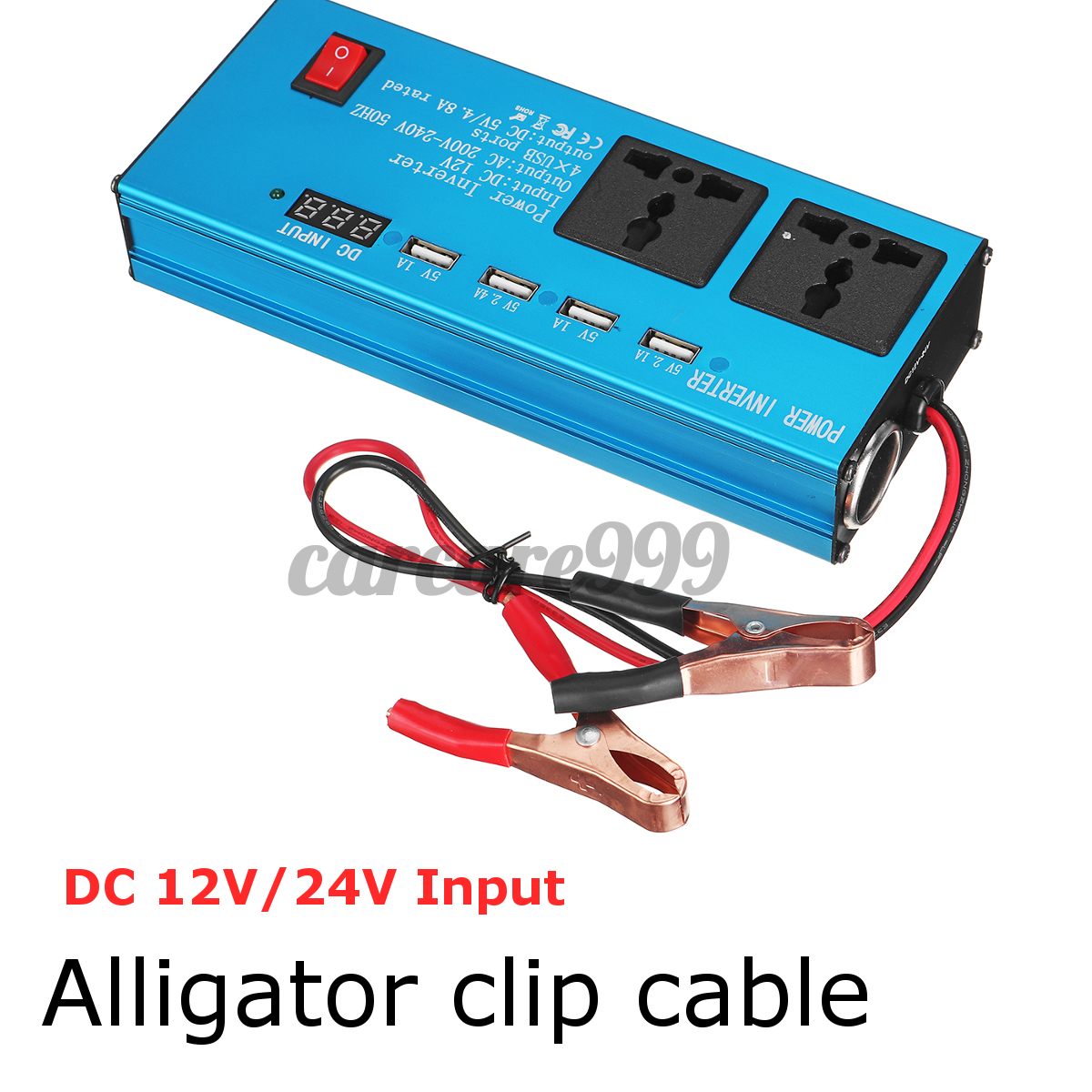 Bộ Chuyển Đổi Nguồn Điện Dc 12v / 24v Sang Ac 220v Cho Xe Hơi