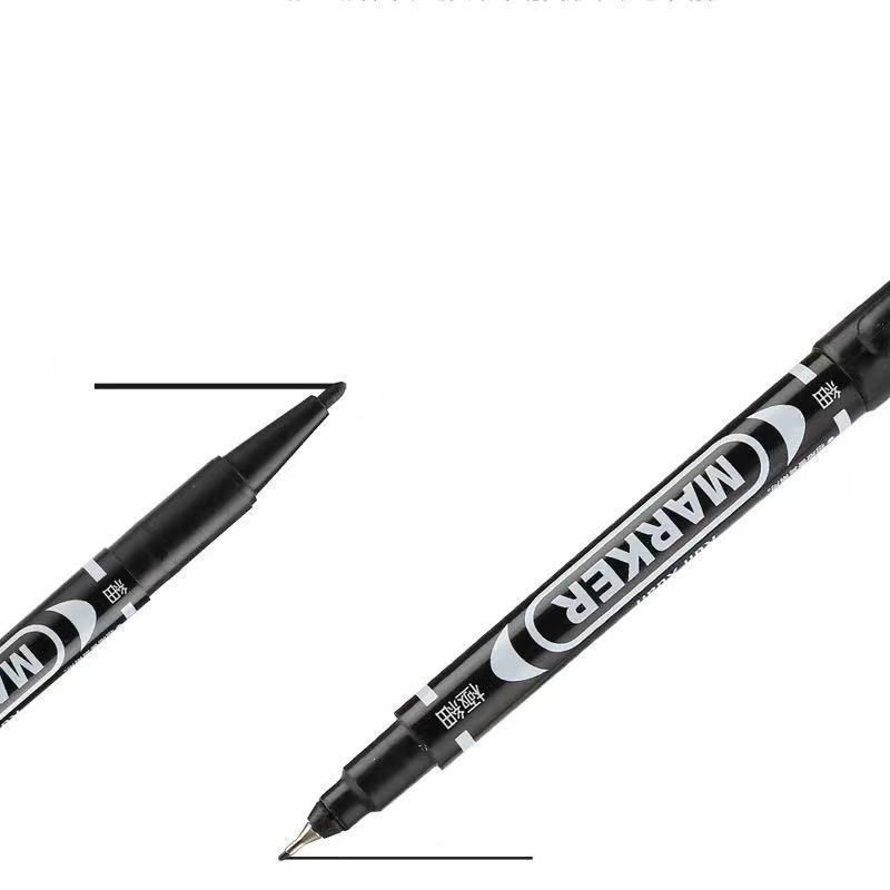 Bút Lông Đánh Dấu Hai Đầu Nhỏ Màu Đen Dùng Vẽ Tranh Cho Học Sinh cái bút bút highlight Bút mực bút lông dầu bút lông thiên long