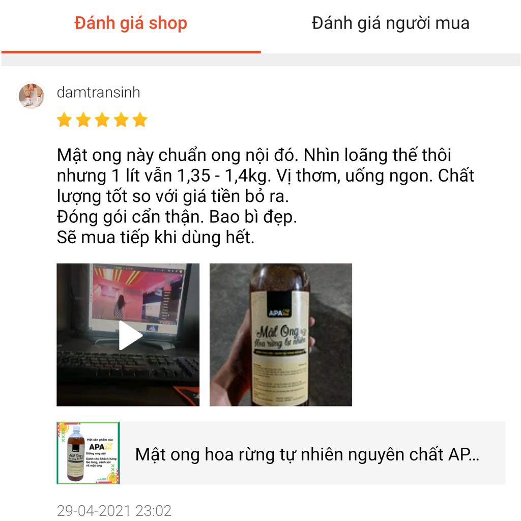 Mật ong nguyên chất hoa rừng tự nhiên APABEE 100ml Ong Nội - Mật ong nuôi. | BigBuy360 - bigbuy360.vn