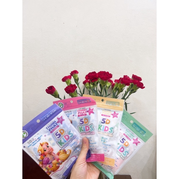 Lẻ 1 túi khẩu trang 5D Thịnh Phát cho bé từ 0-10 tuổi