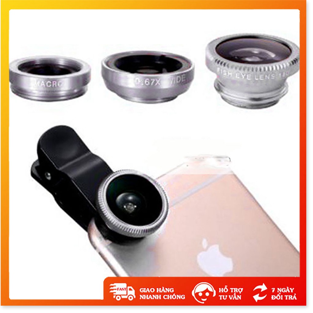 Len chụp hình 3 in 1 cho tất cả điện thoại - Xả Kho - Len chụp hình 3 trong 1 cho điện thoại iphone, samsung