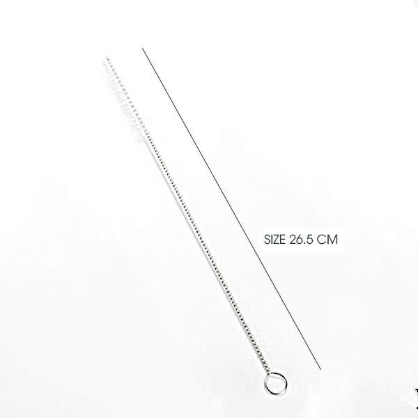 Ống hút inox - thép không rỉ 304 - Size 26.5 x 0.8cm - bền bỉ sáng bóng đẹp.