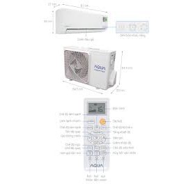 Máy lạnh Aqua Inverter 1HP AQA-KCRV9WNZ Dàn lạnh BLUEFIN chống ăn mònHoạt động siêu êmChế độ ngủ đêm tránh buốt