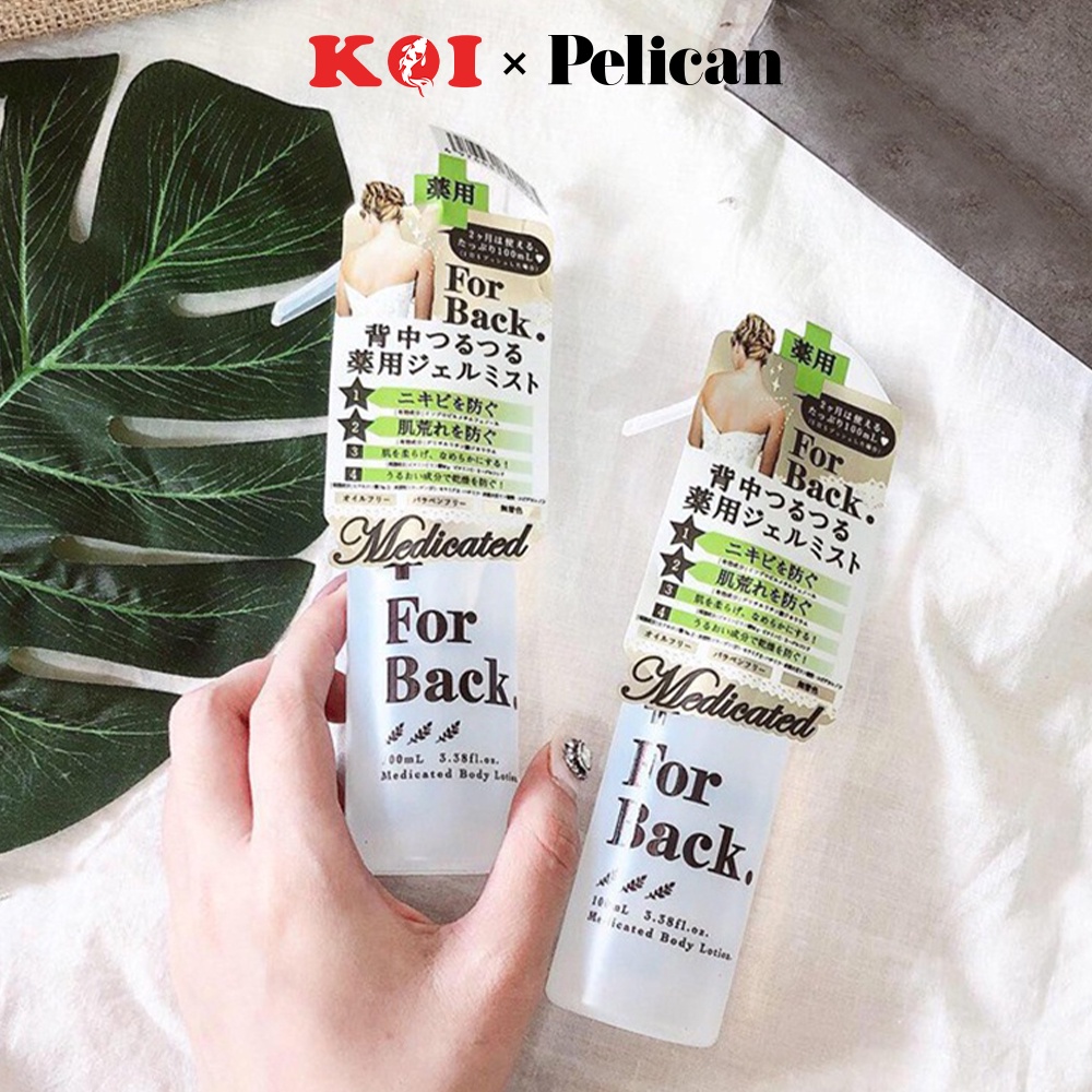 Gel làm giảm mụn vùng lưng dạng xịt Pelican For Back 100ml