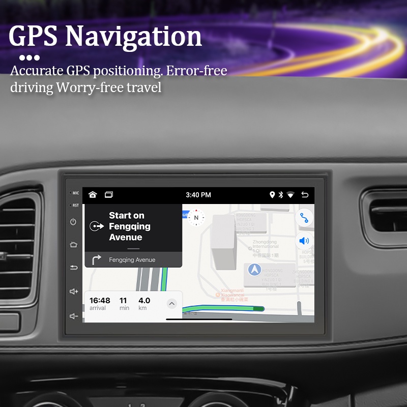 Bộ Thiết Bị Định Vị GPS Android 9.0 2 Din Cho Xe Volkswagen Nissan Hyundai Kia toyo