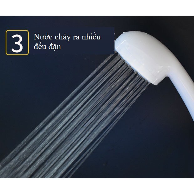 Vòi sen tăng áp phòng tắm nhựa ABS cao cấp VS1872