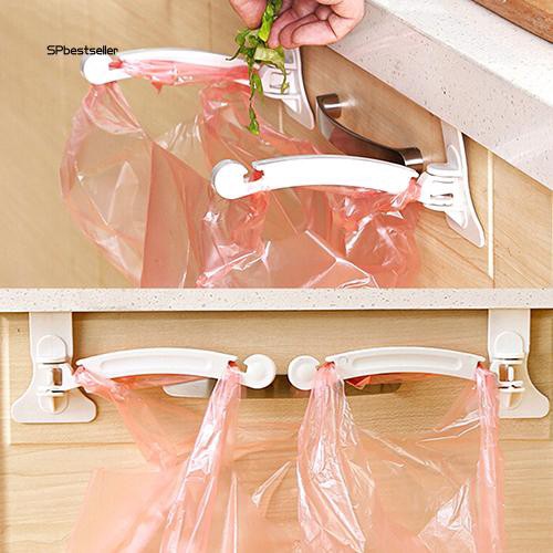 Giá treo bao đựng rác có móc kẹp chất liệu nhựa ABS kích thước 16.5cmx3cmx8.5cm