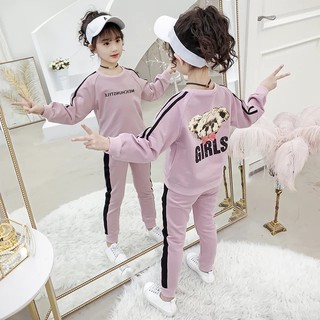 set bộ thu đông MEJ  dành cho bé gái chất vải da cá dày đẹp