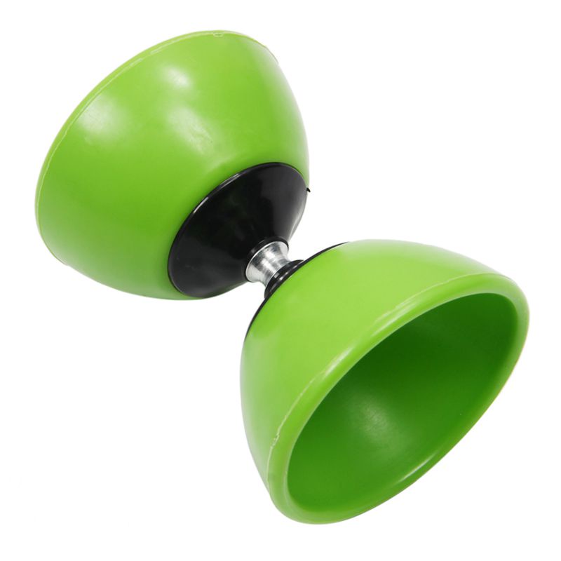 Bát Đồ Chơi Diabolo Trung Quốc Cổ Điển Bằng Nhựa Có Tay Cầm Màu Xanh Lá