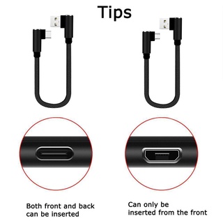Cáp Sạc Ngắn 25cm Cổng USB Type C 90 Độ L3Q3