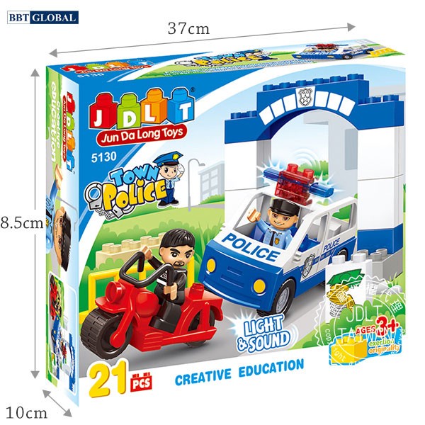 Xếp hình thông minh mô hình cảnh sát BBT GLOBAL 5130
