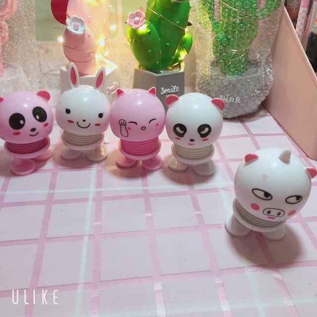 Thú nhún lò xo dễ thương - Con Dễ Thương EMOJI Lò Xo - thú nhúng lò xo - Phụ kiện ATI