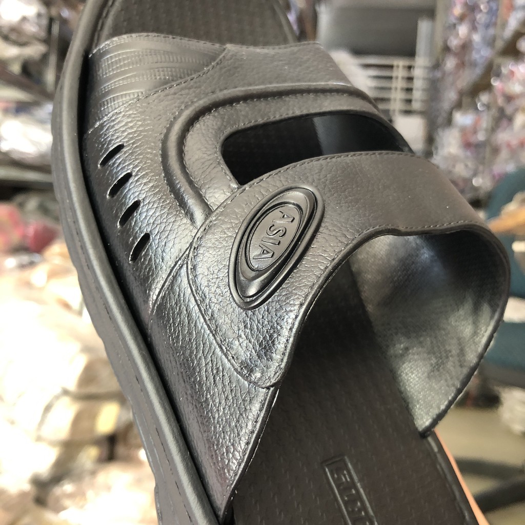 Ảnh thực tế-Dép xốp nam các ông trung niên chính hãng Asia siêu nhẹ siêu bền không thấm nước xuất khẩu giá rẻ