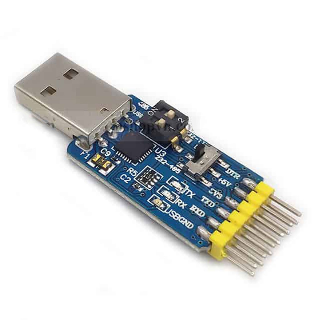 Mạch Chuyển Tín Hiệu 6 Chức Năng USB to TTL UART RS232 RS485