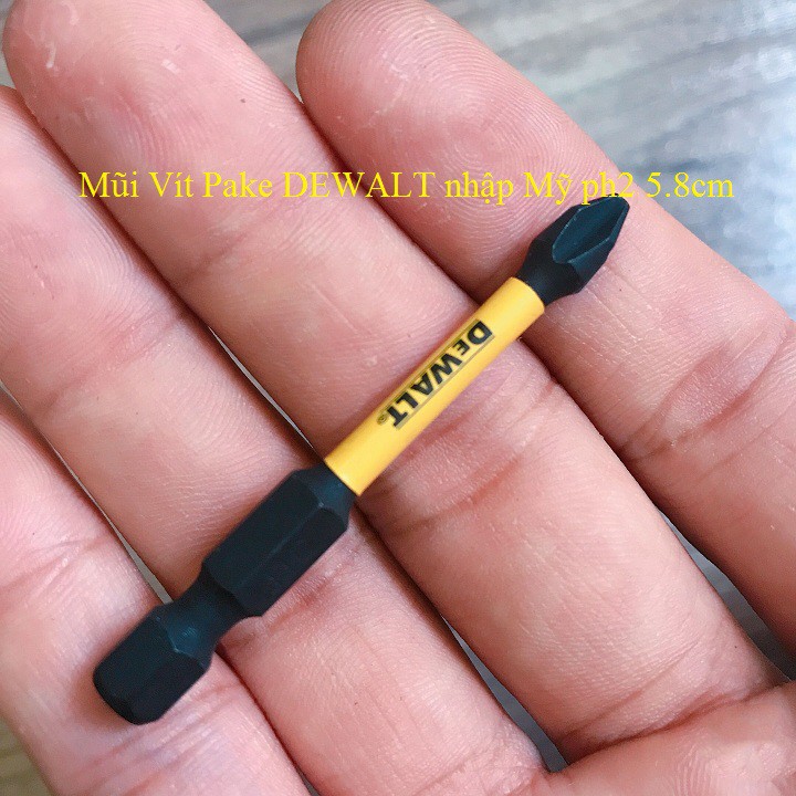 Mũi Vít Pake DEWALT nhập Mỹ ph2 58mm