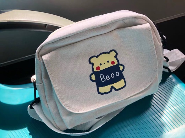 Túi đeo chéo size nhỏ gấu siêu cute Beoo (hình thật)