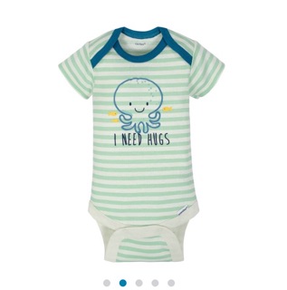 Set 4 bodysuist bé trai Gerber size 6-18m