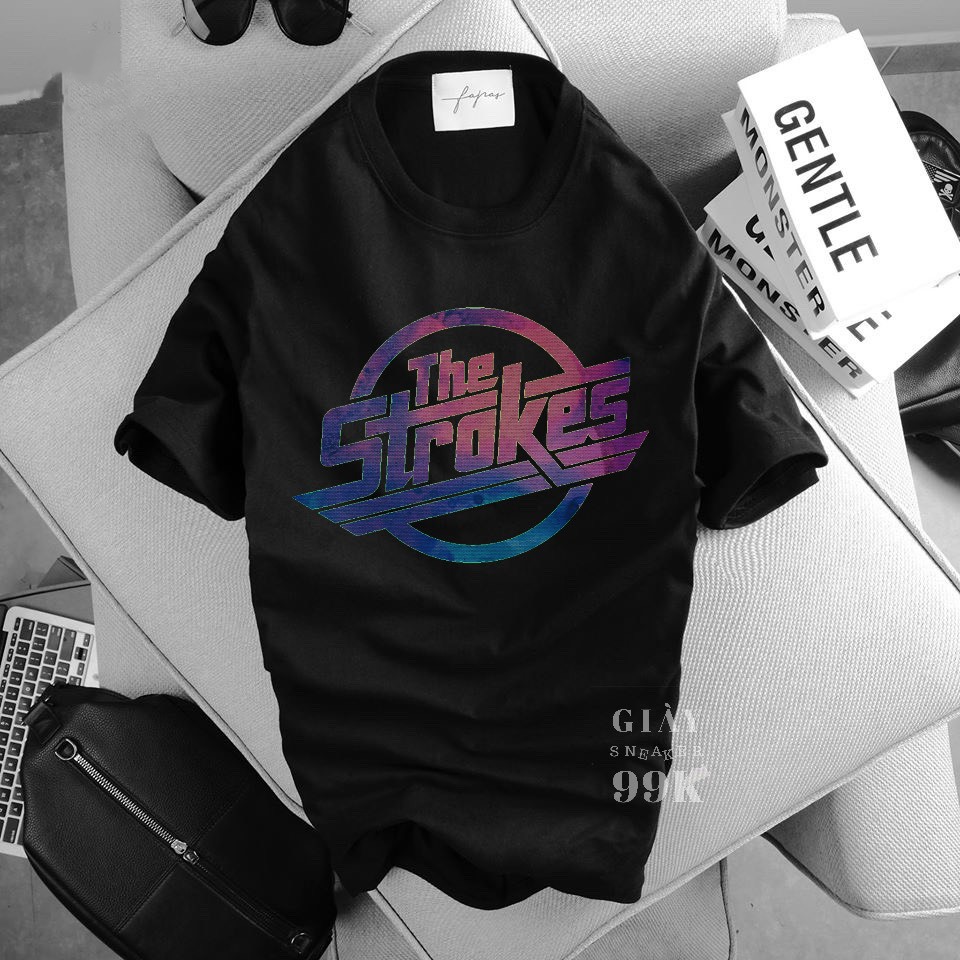ÁO THUN UNISEX 'THE STROKES'' MÀU ĐEN CAO CẤP SIÊU HOT 2020