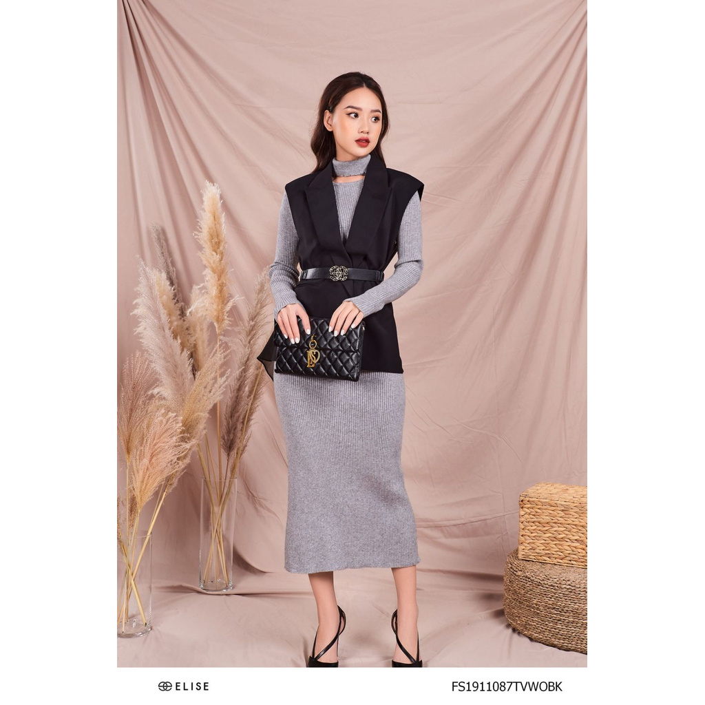 Áo ghi lê đen thiết kế Elise | BigBuy360 - bigbuy360.vn