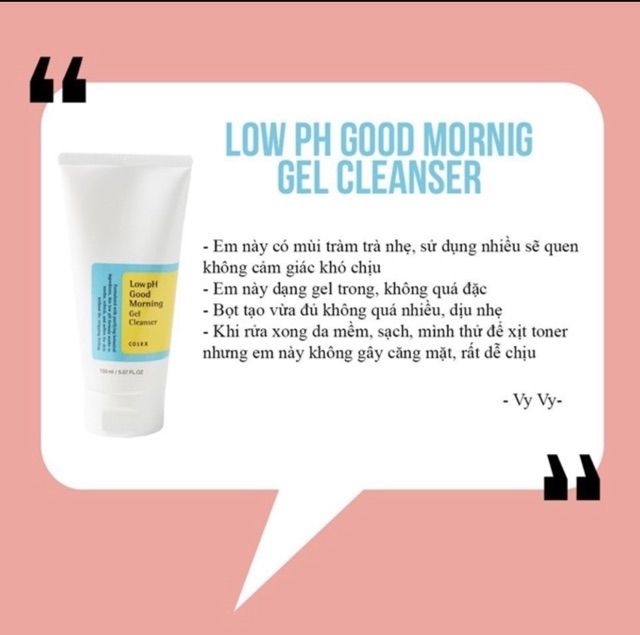 Sữa rửa mặt COSRX LOW PH GOOD MORNING GEL CLEANSER | BigBuy360 - bigbuy360.vn