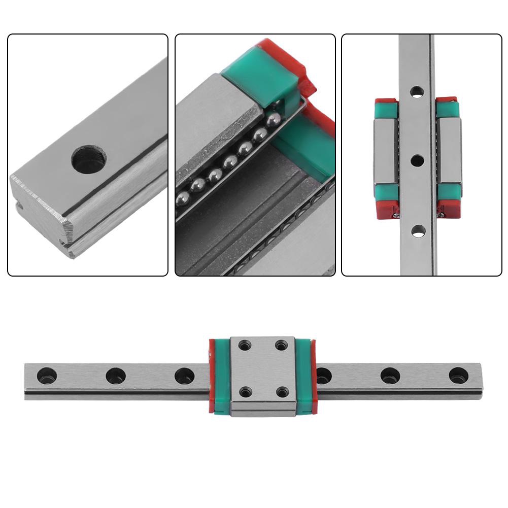 Thanh ray trượt vuông 100mm kèm con