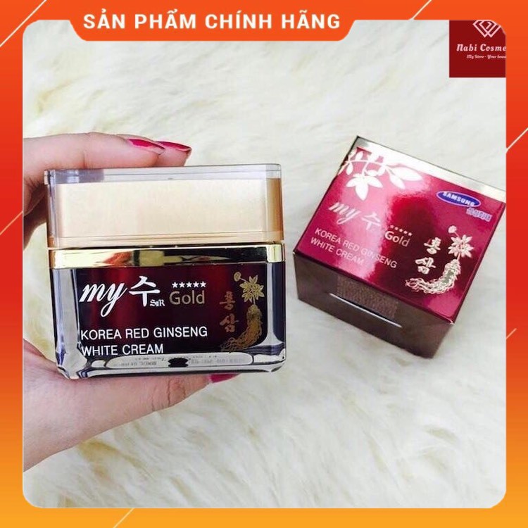Kem hồng sâm ⚡FREE SHIP⚡ dưỡng trắng da Red Ginseng White Cream 50ml