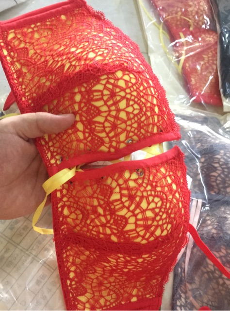 Áo lót quả vuông rút dây tạo khe ôm ngực | BigBuy360 - bigbuy360.vn