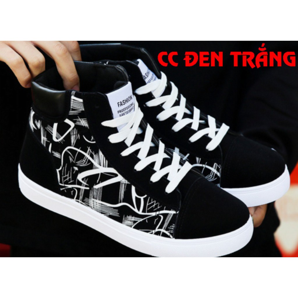 Giày sneaker thể thao da nam cao cấp D93, phong cách trẻ trung năng động, đế cao su non đi cực êm | BigBuy360 - bigbuy360.vn