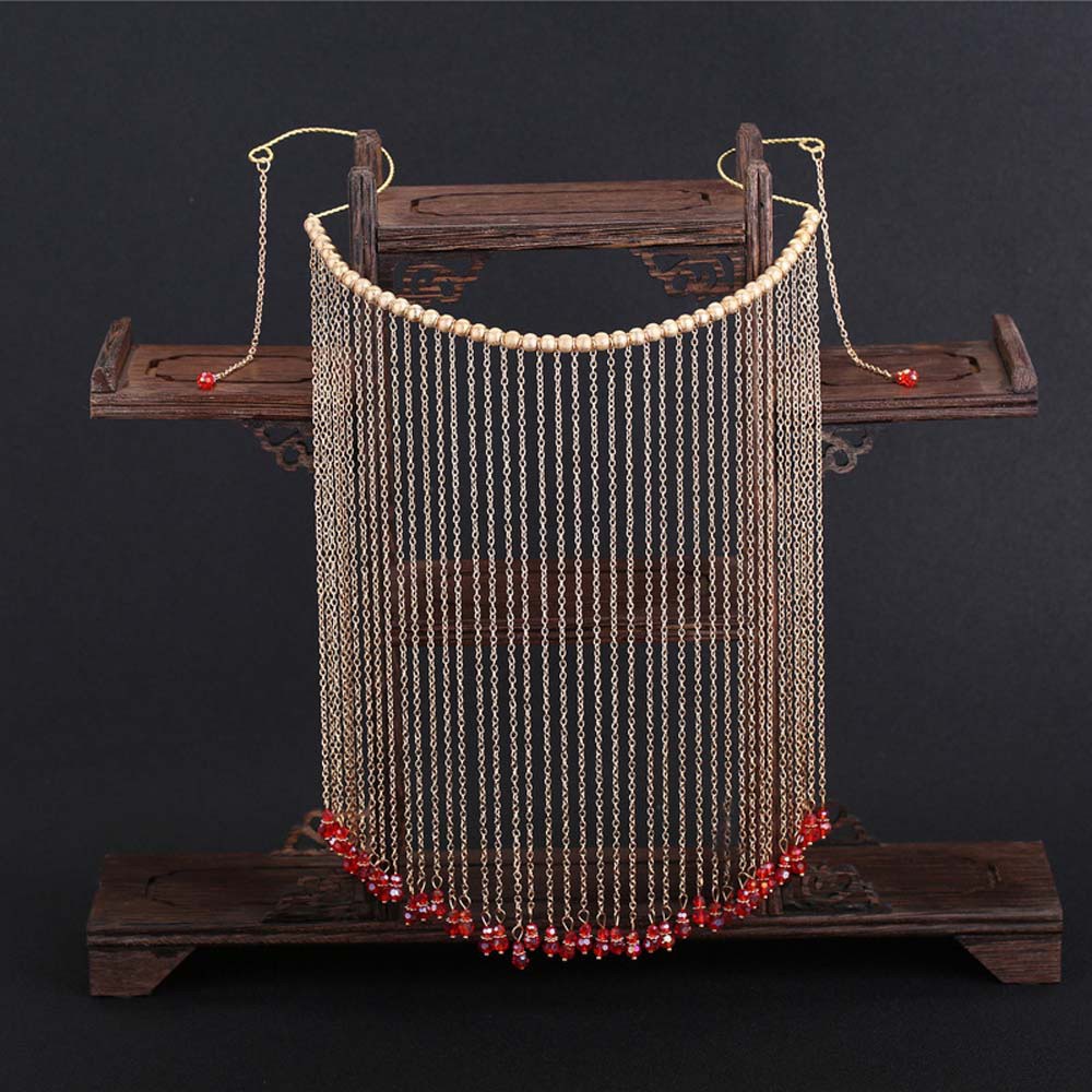 Vỏ Kẹp Tóc Bằng Hợp Kim Phối Tua Rua Phong Cách Cổ Điển Thời Trang Cho Nữ