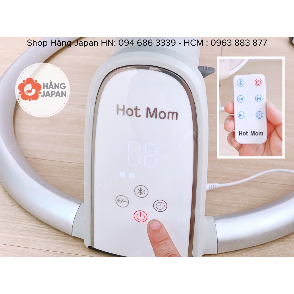 Nôi điện ru ngủ cho bé đa năng Hot mom mẫu mới 2022